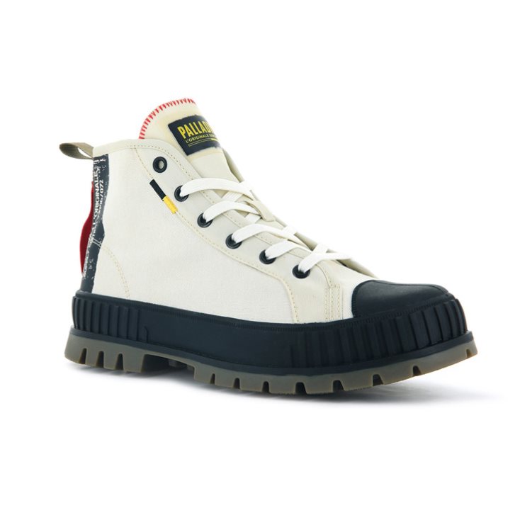 Pánské Boty Palladium Pallashock Supply Hi Bílé | CZ LDT-28P